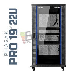 Armario Rack 22U 600x600 | Phasak Pro PHO-6622 19 In